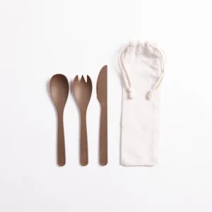 Couverts réutilisables et compostables